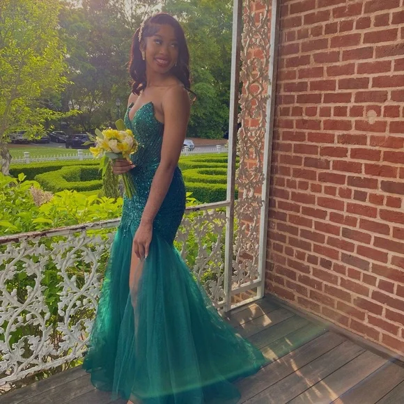 Portia and Scarlett Green Sequin Dress Prom Portia and Scarlett Green Sequin Dress Prom